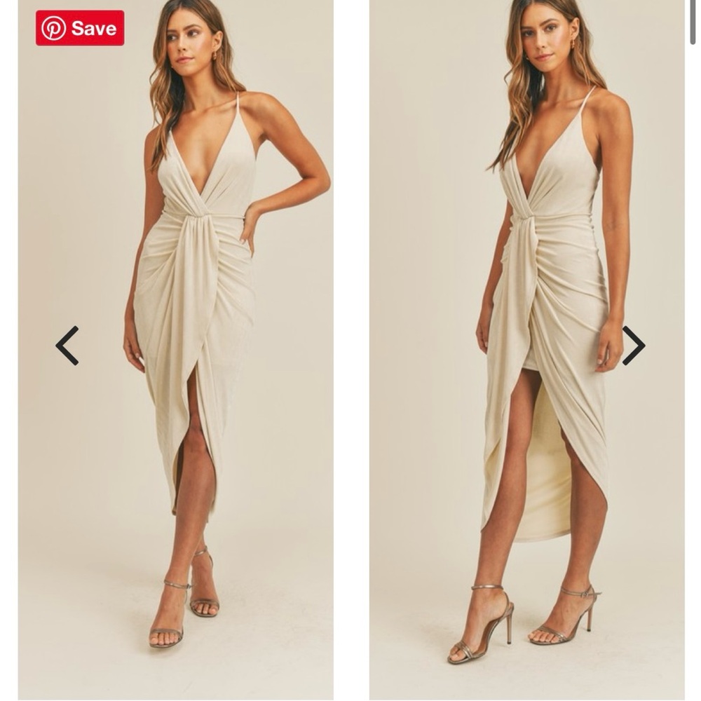 Elegant Draped Women Dress